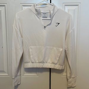 Gymshark cropped quarter zip